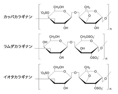 カッパカラギナン、イオタカラギナン、ラムダカラギナン